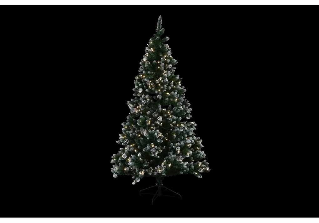 Albero di Natale DKD Home Decor Luce LED Verde Metallo Polietilene 130 x 130 x 218 cm