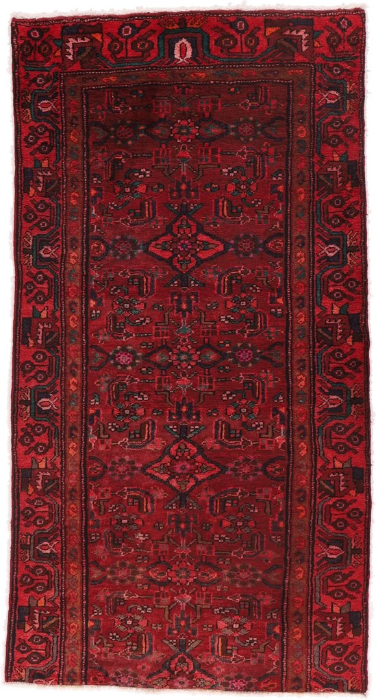 Hamedan Tappeto 100 x 200 (Iran) Annodato A Mano