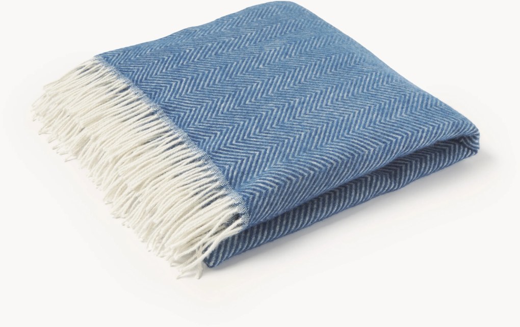 Coperta in lana con motivo a zig-zag Tirol