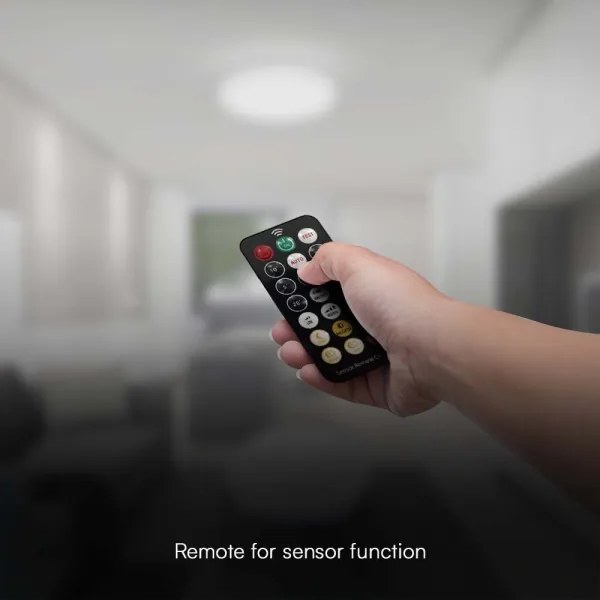 Plafoniera LED bagno con sensore 36W 230V IP44 4000K Ø42 cm + telecomando