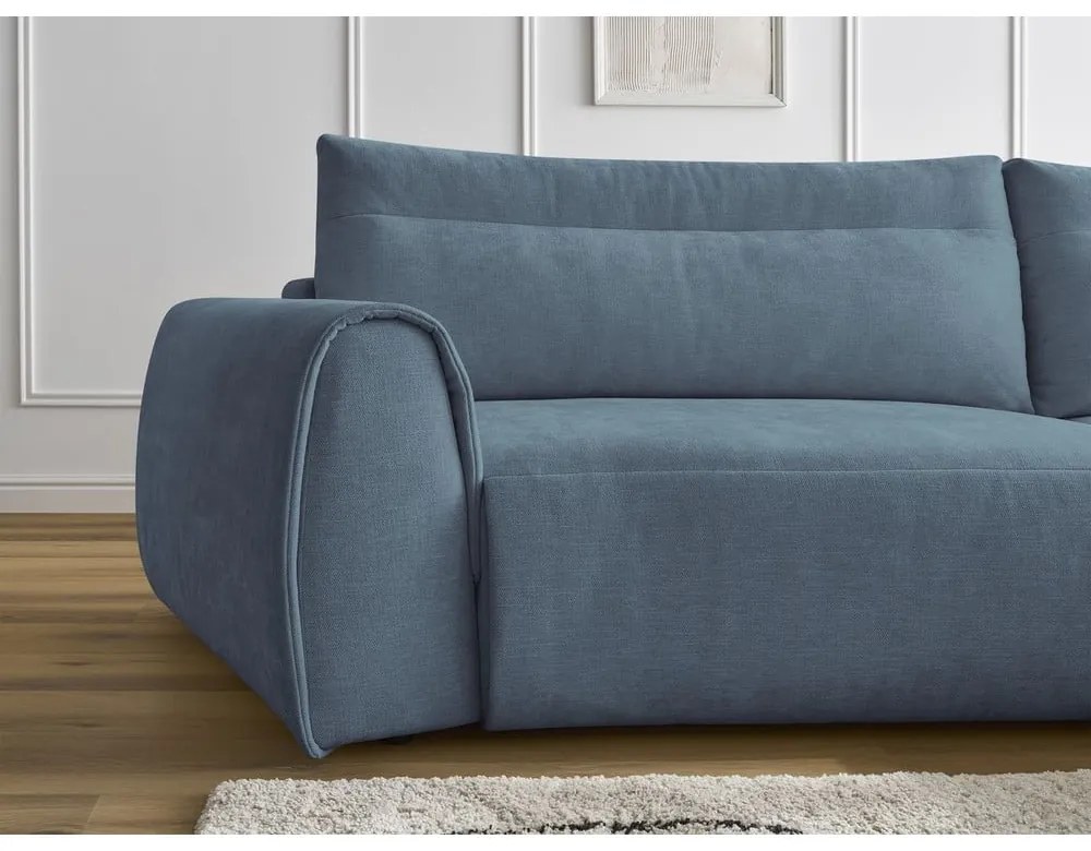 Divano angolare blu Aden – Bobochic Paris