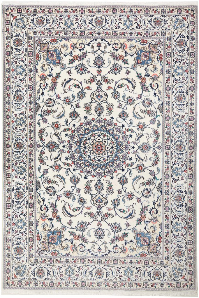 Nain Tappeto 200 x 300 Beige (Iran) Annodato A Mano