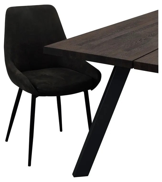 Sedie da pranzo grigio scuro in set di 2 Sierra - Rowico