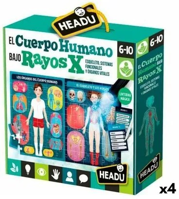 Gioco Educativo Prima Infanzia HEADU El cuerpo humano Rayos X (4 Unità)