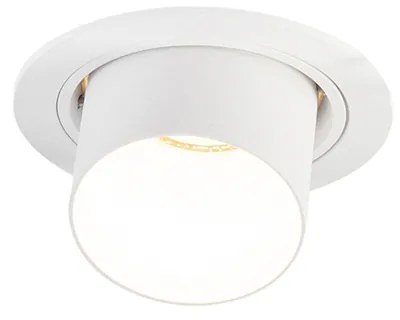 Faretto da incasso moderno rotondo bianco orientabile - Installa