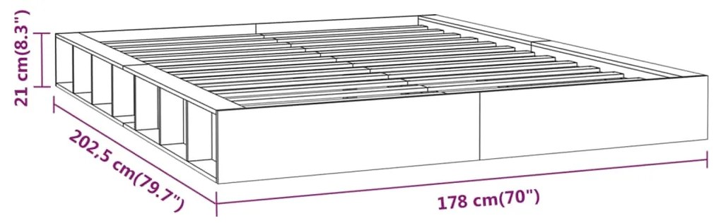 Giroletto Bianco 160x200 cm in Legno Massello