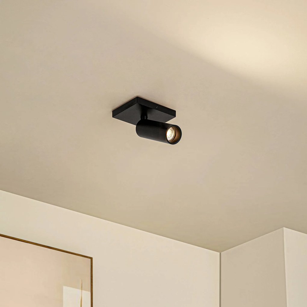 Arcchio Faretto da soffitto Brinja Slim, nero, 1 lampadina GU10 MR11 Slim Arcchio, dimmerabile, Nero, Corridoio, Alluminio, Moderno, Faretto