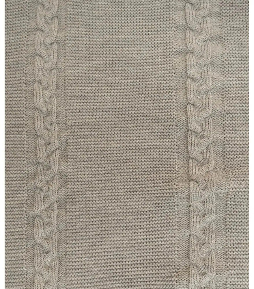 Copriletto beige 200x220 cm Trenza – Oyo Concept