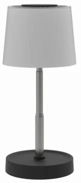 Lampada da tavolo ricaricabile dimmerabile per esterni LED 2W/5V IP44 1200 mAh, grigia