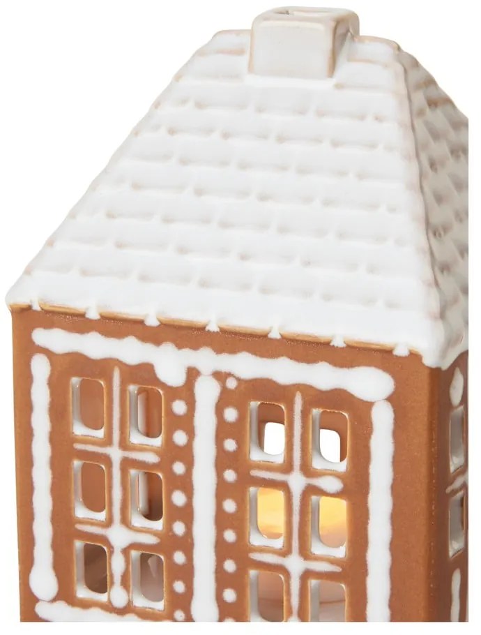 Portacandela in ceramica per lumino Gingerbread Lighthouse – Kähler Design