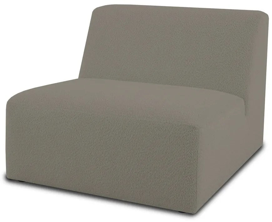 Modulo divano marrone chiaro in tessuto bouclé (parte centrale) Roxy - Scandic