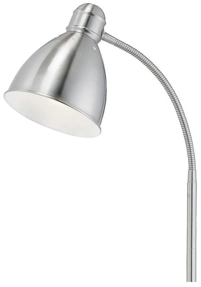 Lampada da terra argentata con paralume in metallo (altezza totale 145 cm) Nitta – Markslöjd