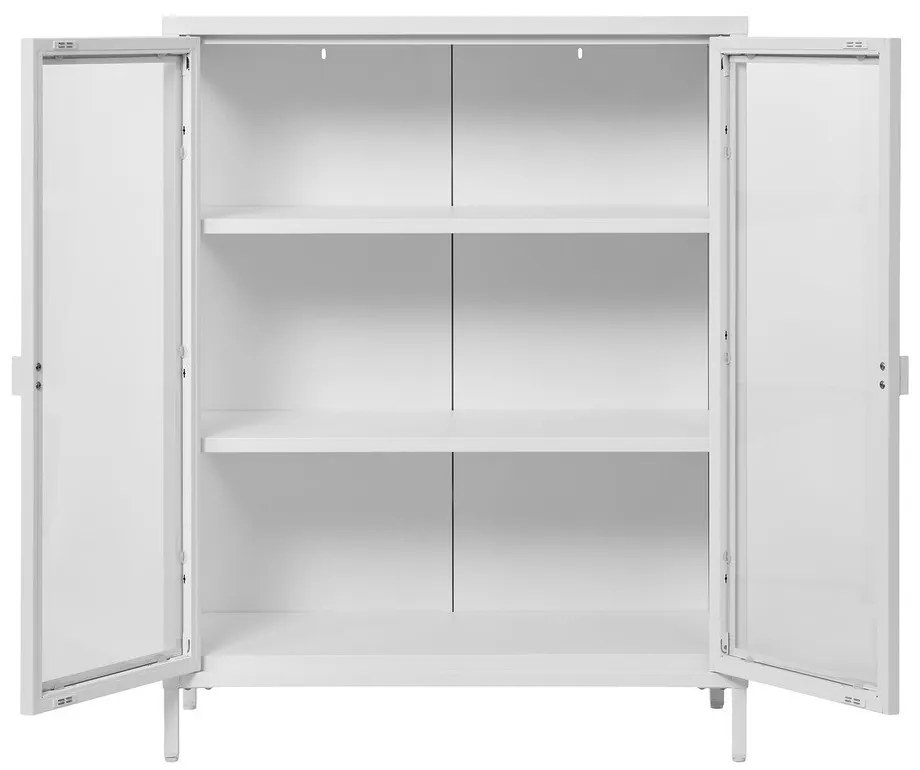 Vetrina in metallo bianco 80x101 cm Brisbane - House Nordic