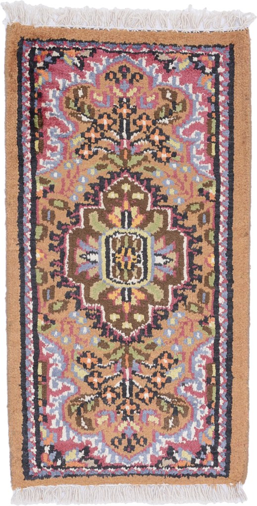 Agra Tappeto orientale 60 x 30 (Indian) Annodato A Mano