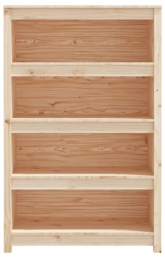Libreria 80x35x126 cm in legno massello di pino