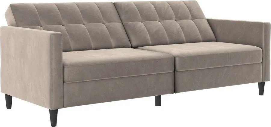 Divano beige in velluto 203 cm Hartford - Støraa