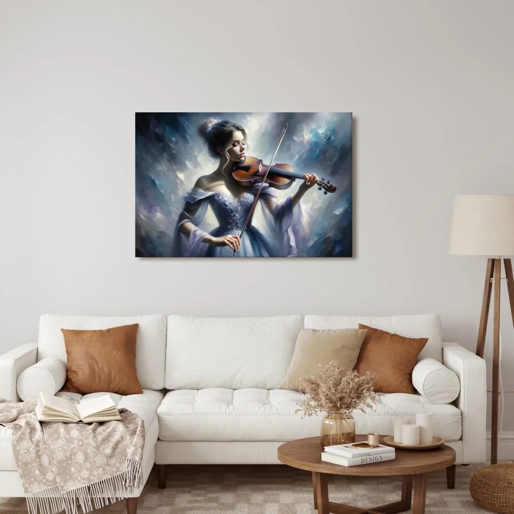 Quadro su tela – Violinista romantica