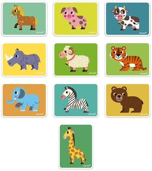 Janod - Gioco magnetico interattivo MAGNETIBOOK animali