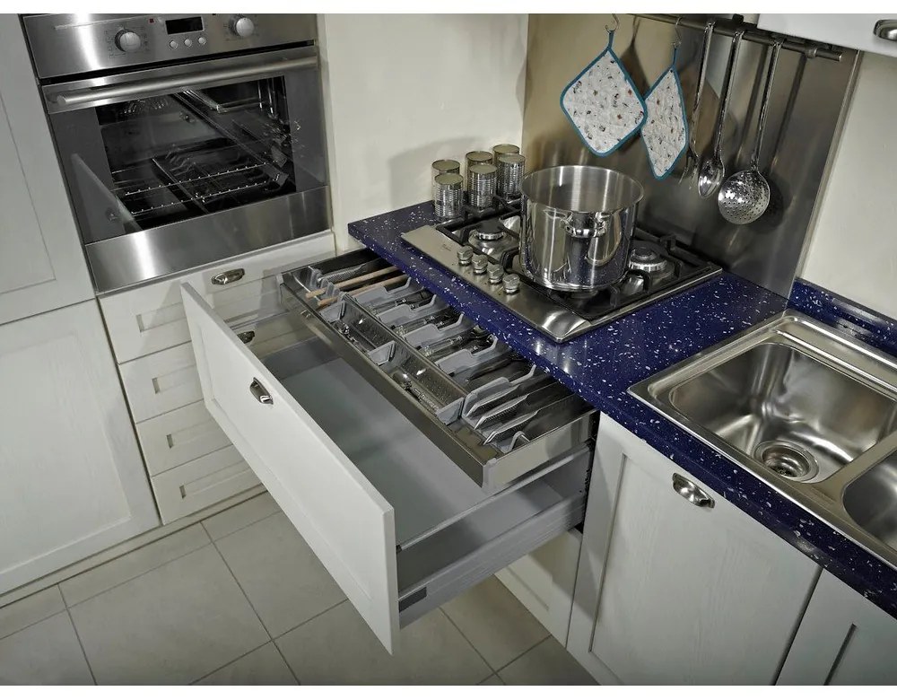 Credenza grigia per cassetto 83 x 46 cm Flexo - Elletipi