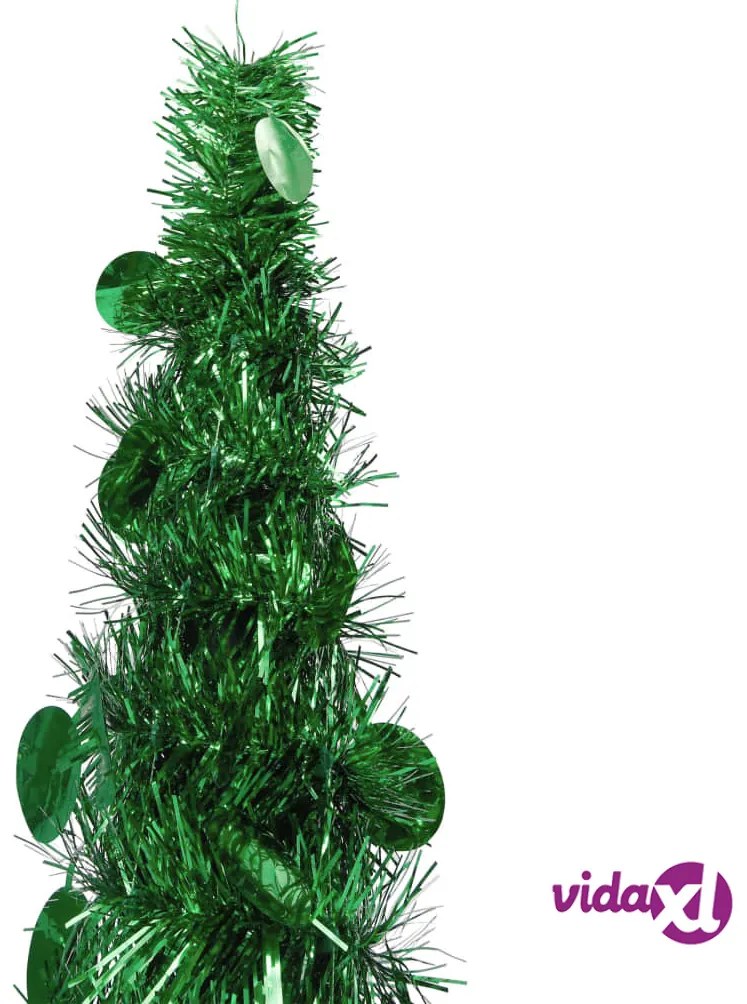 vidaXL Albero di Natale Artificiale Apribile Verde 180 cm PET