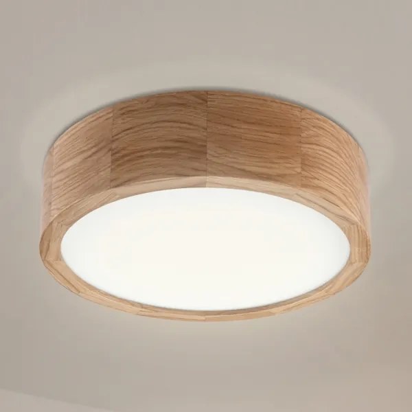 Plafoniera OAK 1xE27/60W/230V rovere Ø 27,5 cm