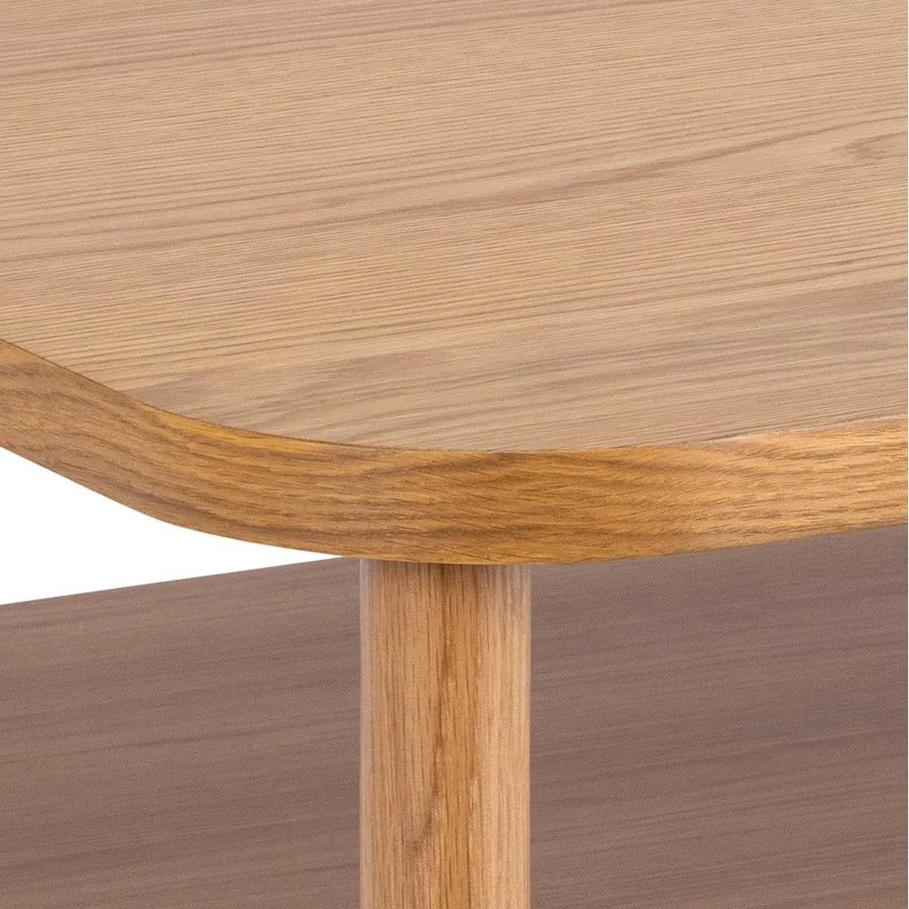Tavolino in rovere decorato in colore naturale 90x90 cm Banbury - Actona