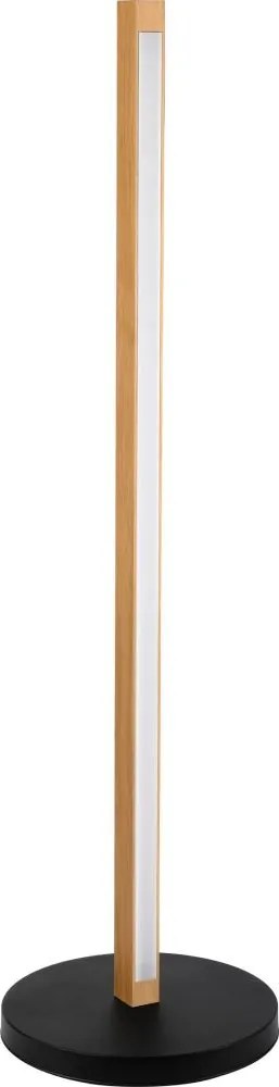 Lampada da terra LED VERDE LED/18W/230V 3000K rovere/nero