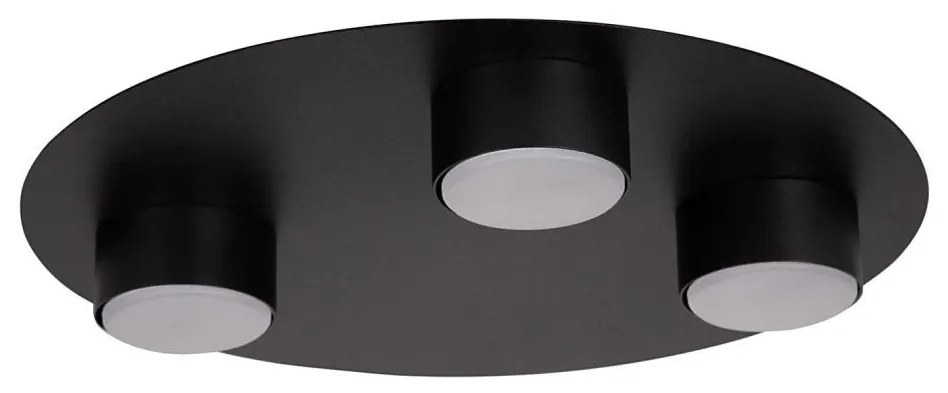 Plafoniera STAR 3xGX53/12W/230V nero