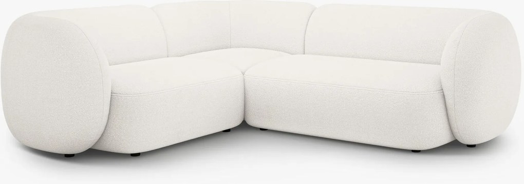 Divano angolare Kate in bouclé – L252 cm