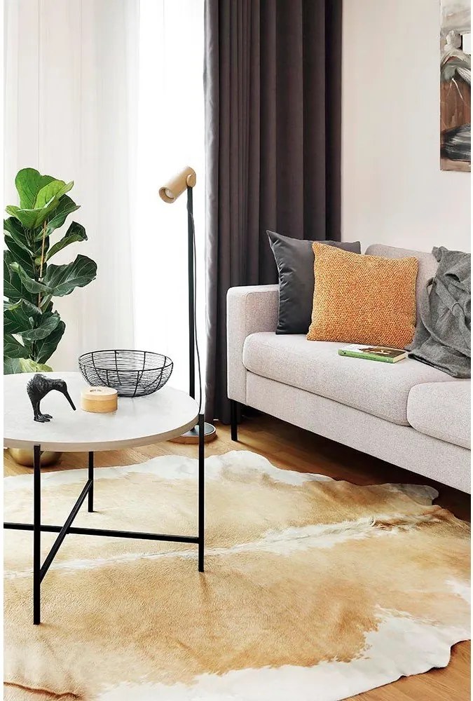 Pelliccia beige 210x200 cm - Narma