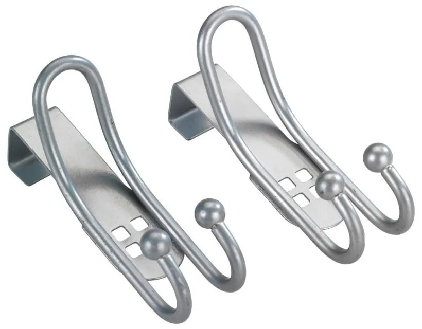 Set di 2 ganci per porte in argento Gancio per porta - Wenko