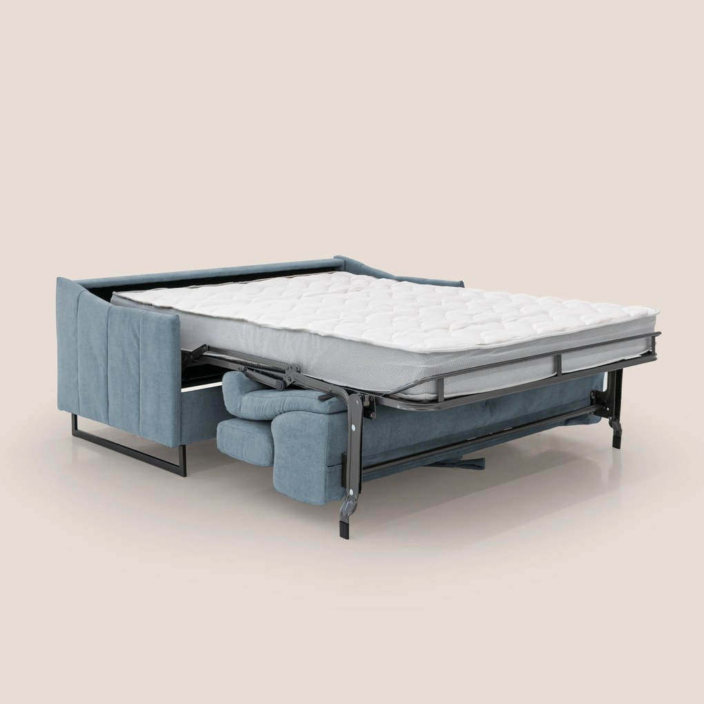 Loto divano letto salvaspazio materasso H18 cm con piedi alti in morbido tessuto impermeabile T14