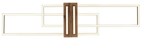 Globo 67208-40N - Plafoniera LED DAKARI LED/40W/230V 3000K 25x100 cm nero