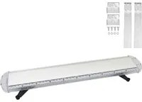 Barra Lampeggiante Stroboscopica 120cm Vecoli Emergenza 88 LED Luce Gialla Ambra