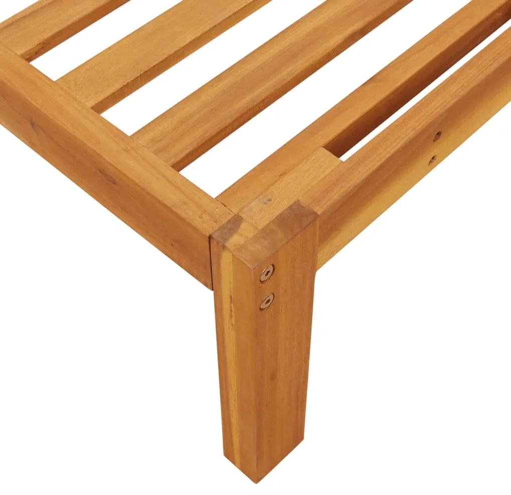 Divani angolari pallet da giardino 2pz legno massello di acacia
