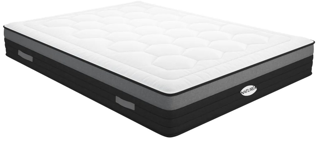 Set AMARANTE di NATUREA: Rete + Materasso ibrido molle insacchettate 7 zone memory foam 160X200 cm