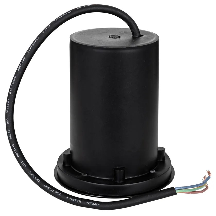 Set di 6 faretti da terra moderni neri 35 mm orientabili IP65 - Delux