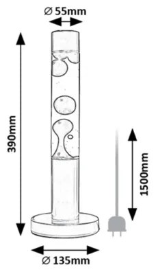 Rabalux 76029 - LED Lampada lava (lampada Astro) LAVASTIC LED/25W/230V
