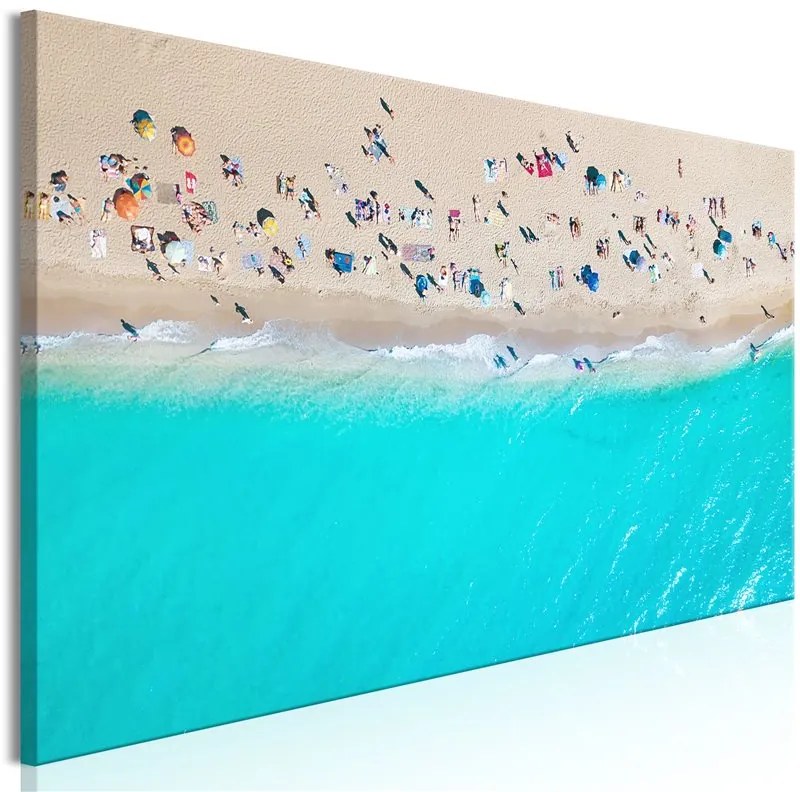 Quadro Sunbathers (1 Part) Narrow  Colore Blu, Dimensioni e Misure 120x40