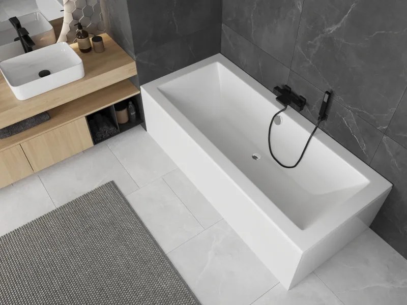 Mexen Cube vasca rettangolare 190 x 80 cm con corpo, bianca - 55051908000X