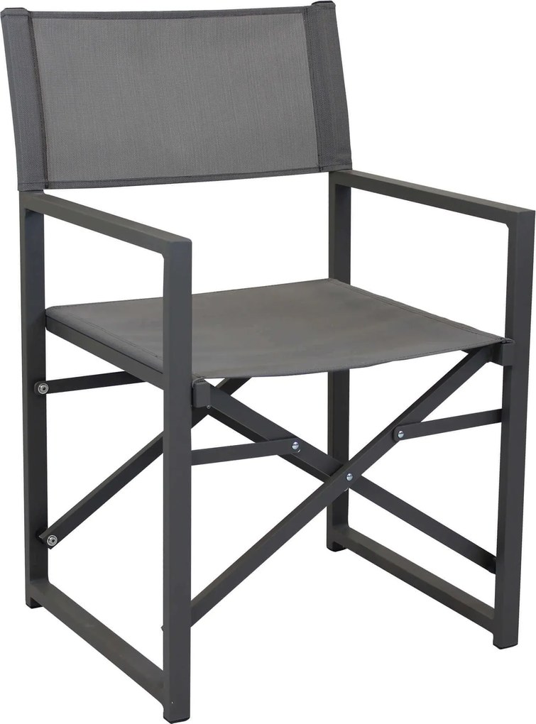 DEXTER - set tavolo in alluminio cm 200/300 x 100 x 74 h con 10 poltrone Carpenter