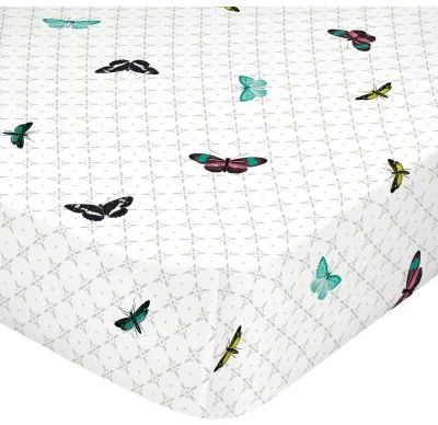 Lenzuolo con angoli aderenti HappyFriday Birds of paradise Multicolore 140 x 200 x 32 cm