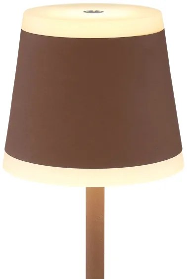 Globo 58433R - Lampada da tavolo LED dimmerabile RIDLEY LED/4,6W/3,7V 3000K marrone