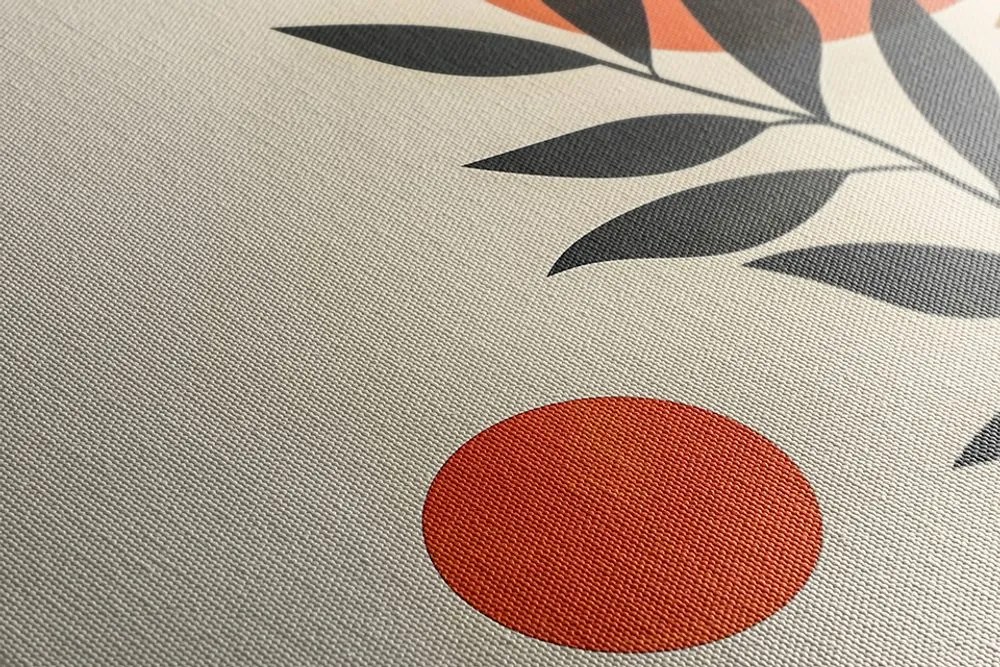 Quadro su tela – Japandi foglie