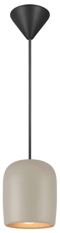 Nordlux - Lampadario a sospensione con filo NOTTI 1xE27/25W/230V grigio