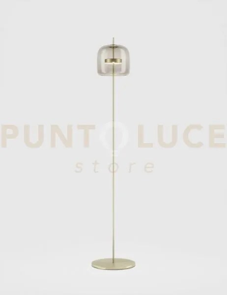 Jube lampada da terra p fume' trasparente oro satinato 2 l2415  1 l...