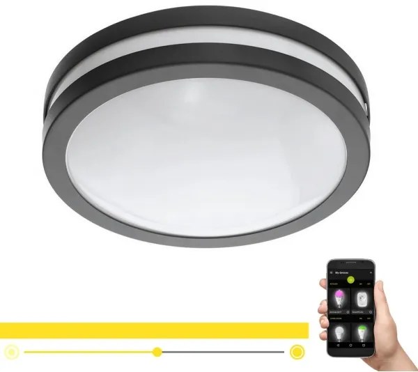 Eglo 33571 - Lampada da bagno dimmerabile LOCANA LED/14W/230V IP44 antracite