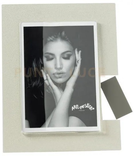 Portafoto di design bliko grande avorio ,fango in ferro e polimetil...