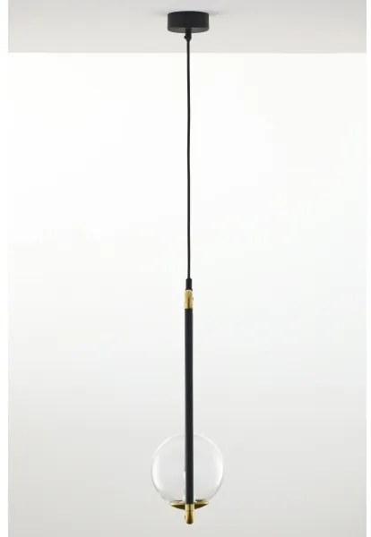 Jupiter 2023 - Lampadario a sospensione con filo ZAFRA 1xG9/10W/230V nero/oro/limpido
