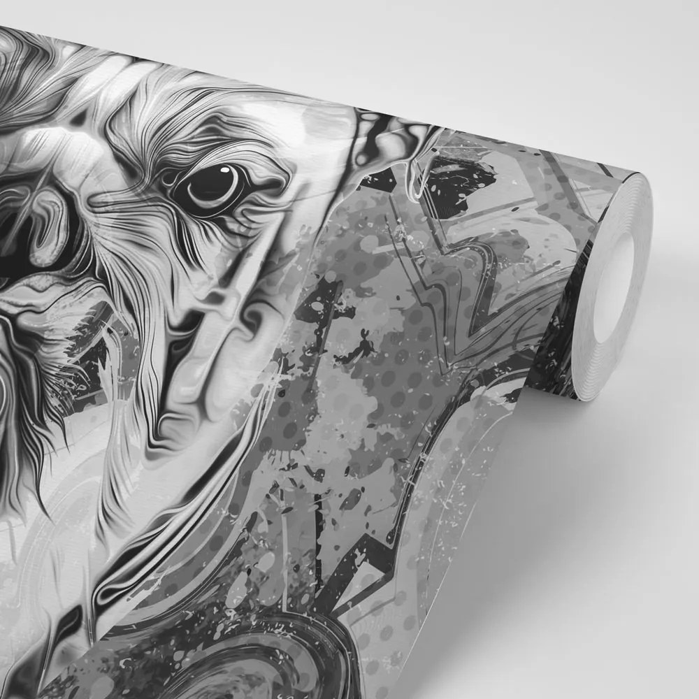 Carta da parati – Bulldog in bianco e nero